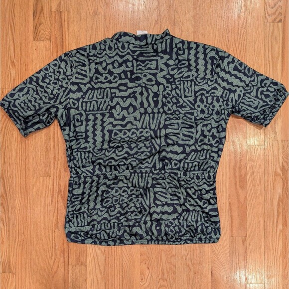 Vintage L.L. Bean Cycling Short Sleeve Jersey Mens L Coolmax All Over Print USA - Picture 7 of 9